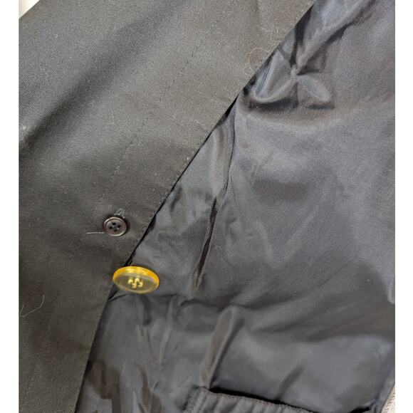 Y2K Trenchcoat Insulated Black 8 Petite Worthington - Picture 13 of 16